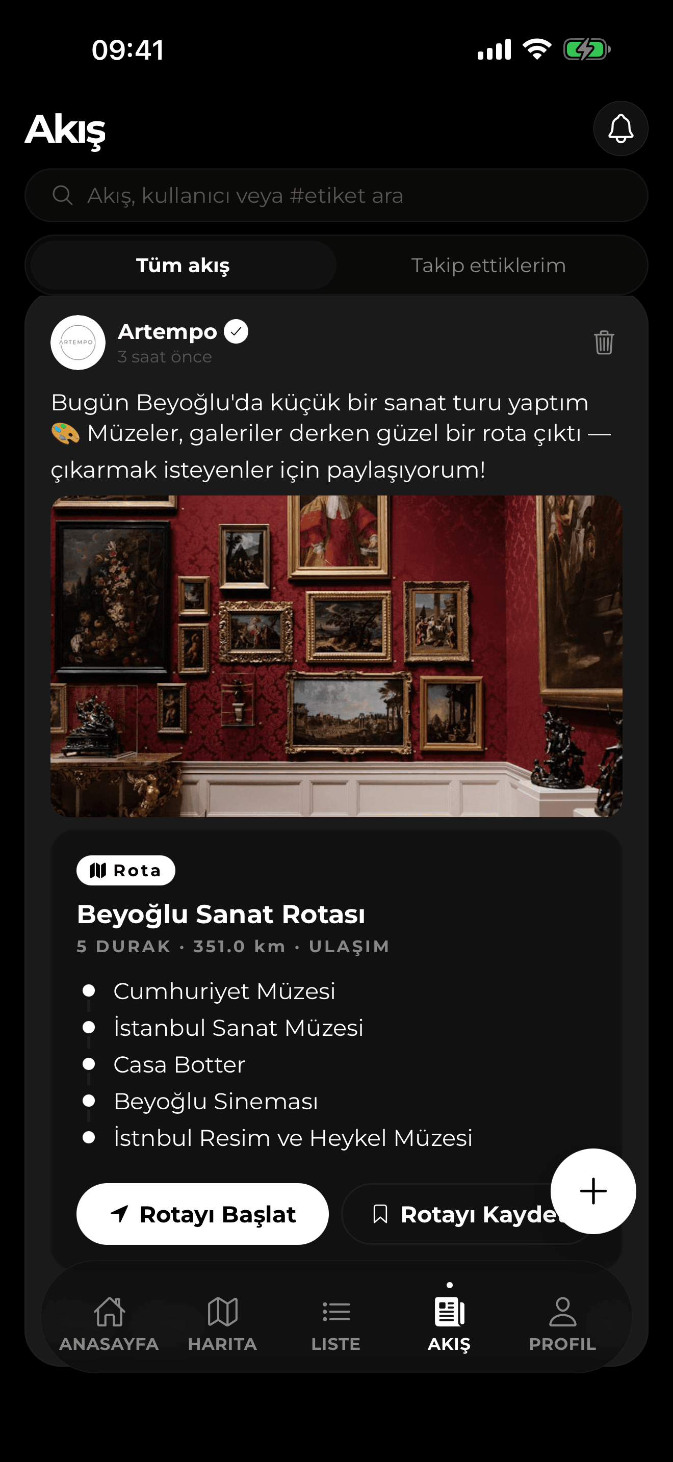 Şehrin sanat nabzı.