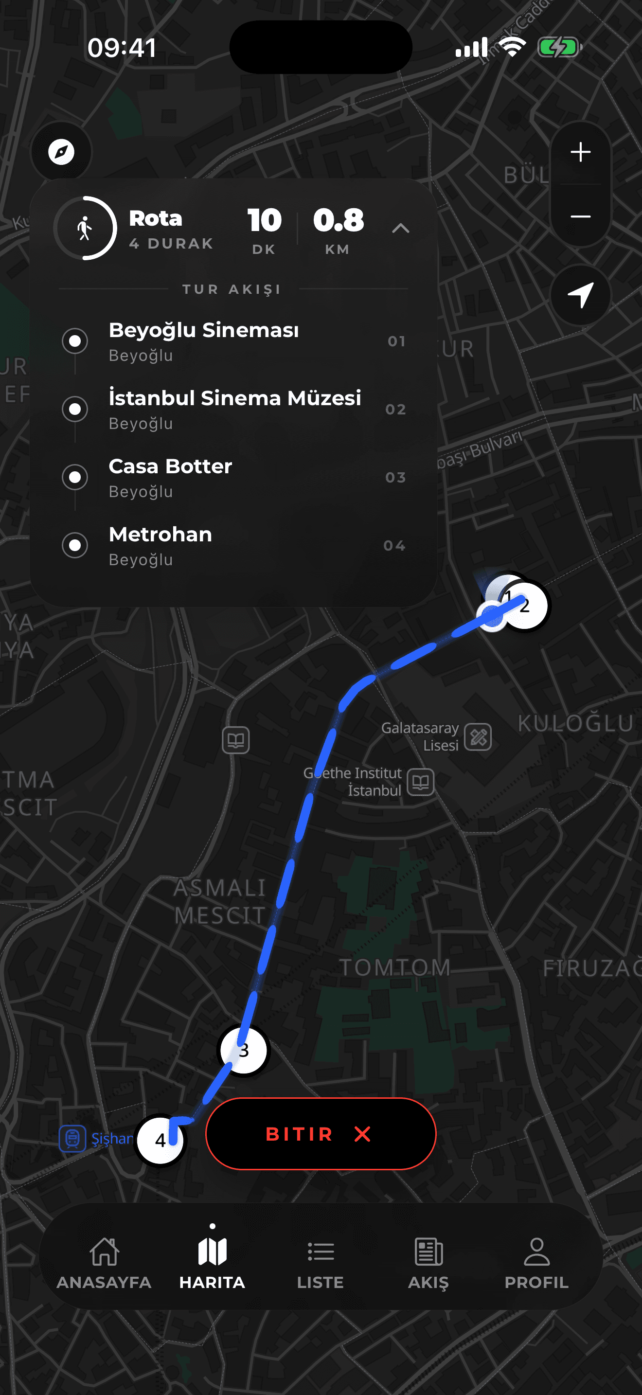 Sanat rotanı kaydet, görselleştir, paylaş.